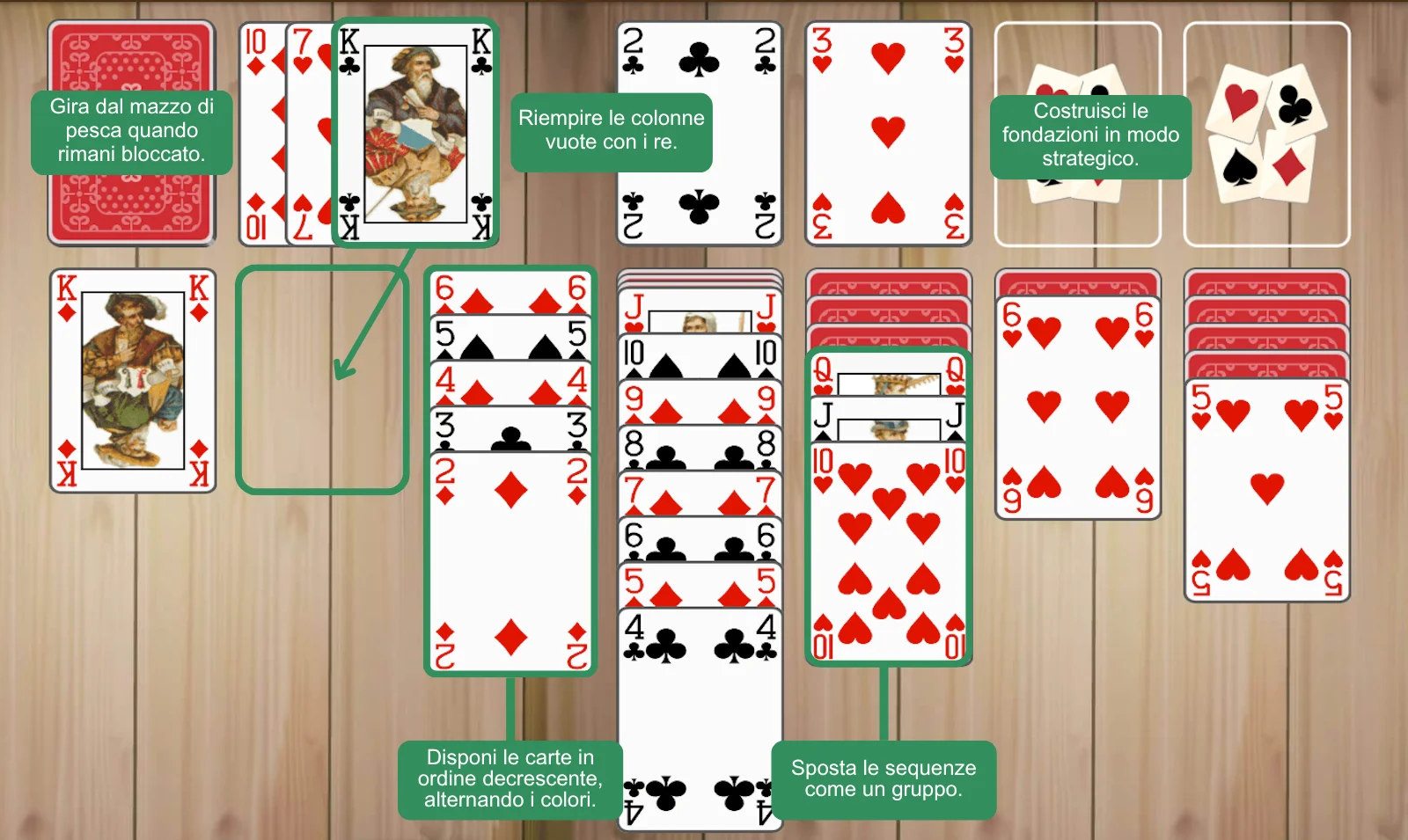 Regole di Solitario a 3 carte